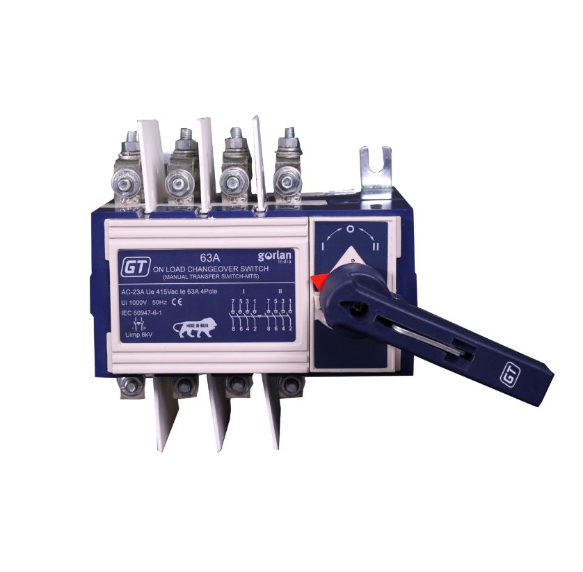 Gorwin 63A Manual Transfer Switch | On-Load Changeover Switch