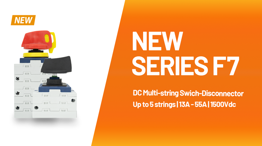 F7 Series DC multi-string switch disconnector for photovoltaic installations, rated up to 1500V DC, by Gorlan India